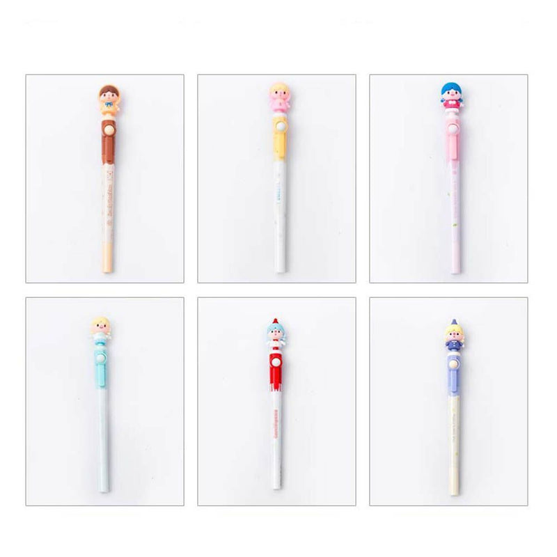 Writing Supplies Unzip Black Ink Cartoon Pencils Rotating pen Gel Pens