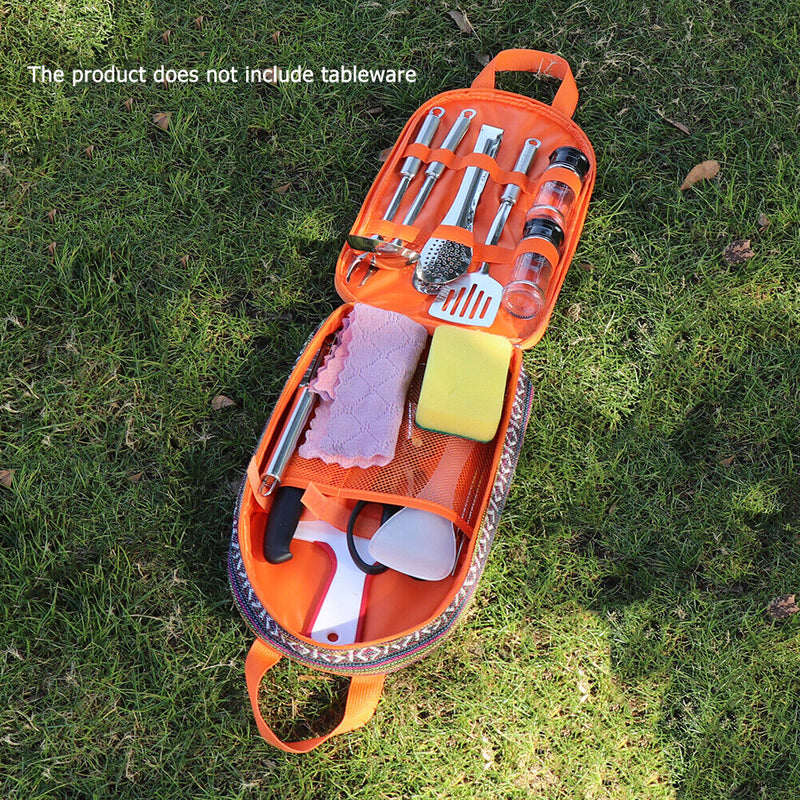 Outdoor Camping Picnic Bag Multifunctional Travel Cookware Storage Pack Pouch