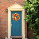 45CM Halloween Wreath Fall Door Pumpkin Wreath Garland Autumn Thanksgiving-Decor