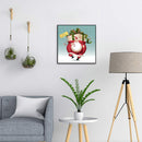 Frameless Oil Paint By Numbers Santa Claus DIY Canvas Picture Craft Kit