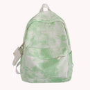 Tie Dye Backpack Casual Daypack Travel Gradient Color Nylon Rucksack for College