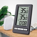 Wireless Weather Station Temperature Meter LCD Thermometer Watch Outdoor Taster