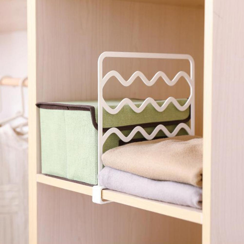 Creative Wardrobe Partition Holder Desktop Divider Multi-function Storage Shelf