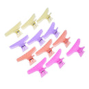 Broadroot 12pcs Salon Barber Butterfly Hair Clips 4 Colors Hairpin Stylin