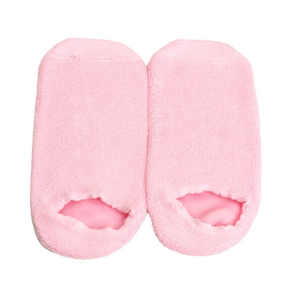 1 Pair Pink Moisturize Soften Repair Cracked Skin Treatment Gel Spa Socks Newly