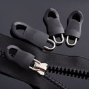 8x Replacement Zipper Puller for Clothing Bag Zip Pull Fixer (Black 35mm) Newly