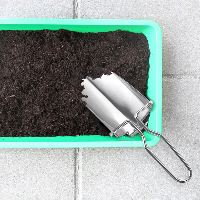 Mini Portable Stainless Steel Gardening Shovel Soil Loosening Foldable Spat