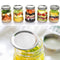 Metal Mason Jar Lids-Food Grade Airtight Silicone Seal Regular Mouth Can Lids