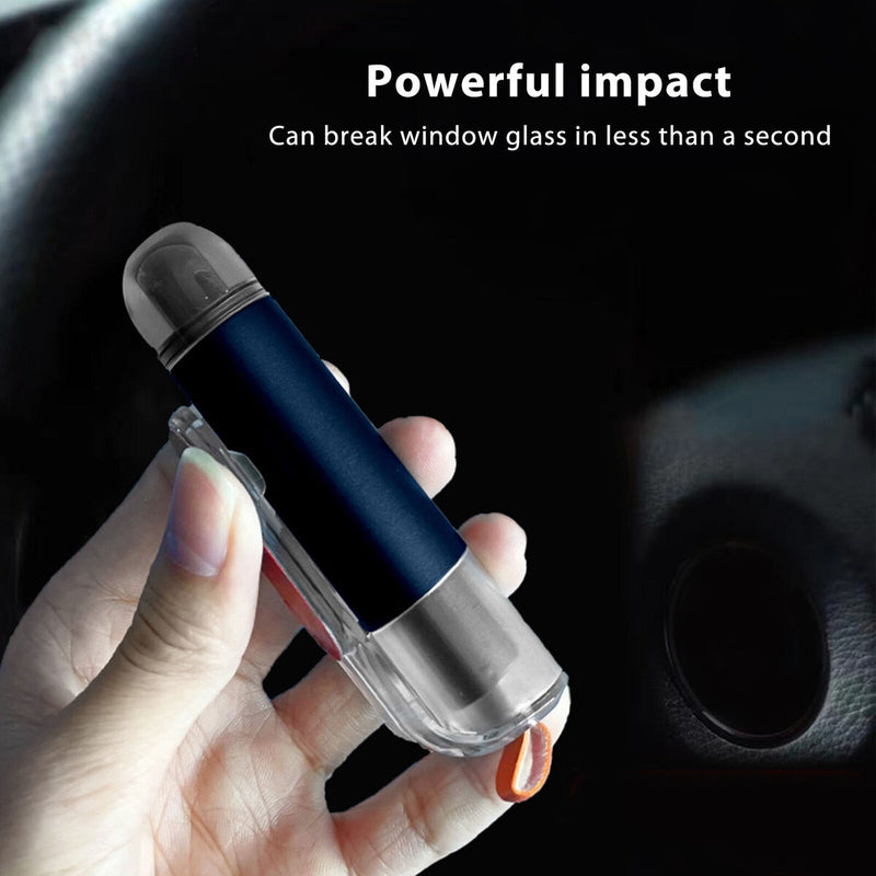 Car Safety Hammer 2-in-1 Emergency Window Breaker w/ Belt Cutter (Tarnish)
