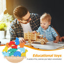 Montessori Toys Wooden Animals Balance Blocks Game Puzzle Stacker Building