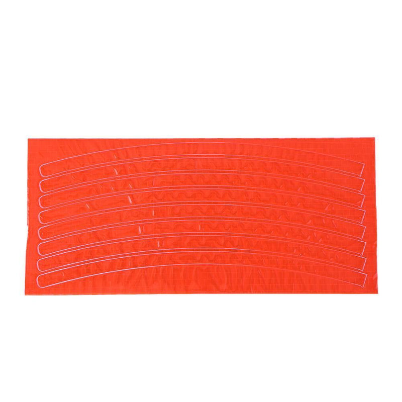 Bike Bicycle Cycling Motorcycle Wheel Tire Tyre Reflective Stickers(Orange)