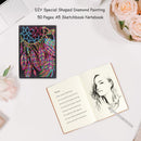 DIY Dreamcatcher Special Shaped Diamond Painting 50 Page A5 Office Notebook Gift