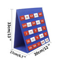 Desk Hanging Flashcard Cards Holder Pocket Chart Double-Sided Teaching Pocket