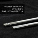 2PC Drill Bit Extension Bar 12" 6" Paddle Bits or any shank Shaft L5W3 T1Y5 E0D8