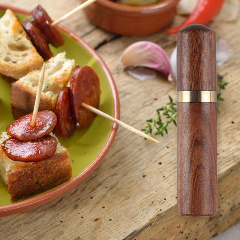Portable Wooden Toothpick Holder Kitchen Dining Bar Table Storage Toothpick Box