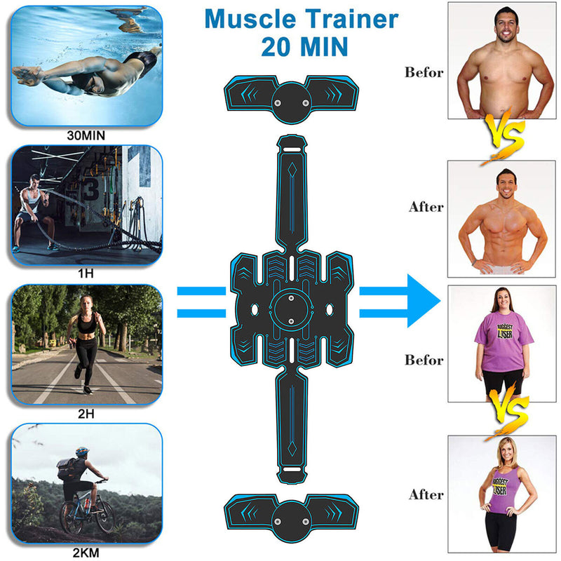 Abs Stimulator Muscle Toner Abdominal Stimulating Belt Training Equipment