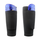1 Pair Soccer Protective Socks Shin Pads Shin Guard with Pocket (Black L)