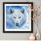 5D Full Round Drill Mosaic Craft Picture DIY Snow Wolf Diamond Painting Poster