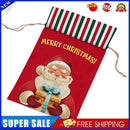 Christmas Drawstring Gift Bags Cartoon Goodie Sack Kids Gift Giving Pouch (