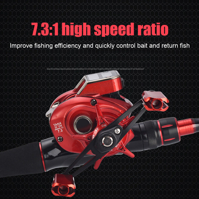 7.3/1 19+1BB 5kg Braking Force Low Profile Baitcasting Fishing Reel (Right)