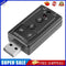 7.1 External PC USB Sound Card 3.5mm AUX Headphone Microphone Audio Adapter