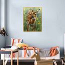5D Kit Rhinestone Picture DIY Wolf Deer Full Round Drill Diamond Painting Cra