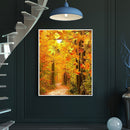 Autumn Maple Forest Diamond Painting Kits Full Round Drill Wall Decor Art Craft