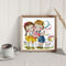 Partial Embroidery DIY Stamped Canvas 14CT Our Love Needlework Sets Home Decor