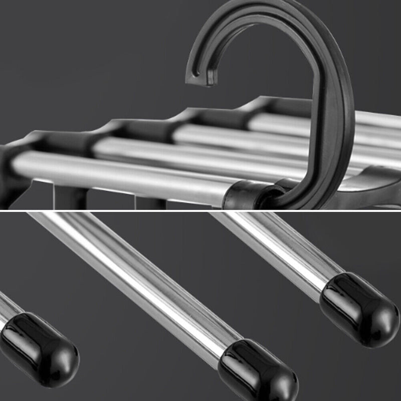 Trousers Pants Tie Storage Shelf Closet Organizer Stainless Steel Clothes H