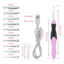 Lighting 11 Sizes Knitting Needles Sewing Tools USB Charging Glow Crochet Hook