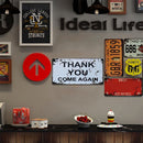 Wall Mounted Warning Metal Signs Retro Pub Bar Door Hanging Rectangle Iron Sheet