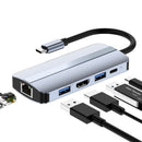 Type-c Adapter 4K HDMI Dual USB C Hub PD Charging Docking Station For Laptop PC