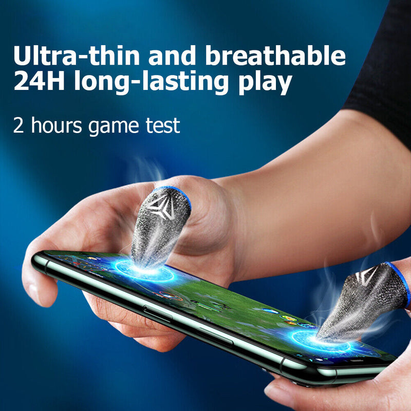 #A 1 Pair Gaming Finger Sleeve Practical Breathable Sweatproof Cover Thumb