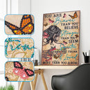 5D DIY Diamond Painting Kits Back Girl Partial Special Shape Drill Wall Decor