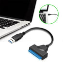 USB3.0TB SATA Adapter Converter Cable 2.5in External SSD HDD Hard Disk Drive