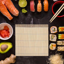 2pcs Bamboo Non-stick Sushi Rolling Mats Rice Paddles Roller Sushi Tool