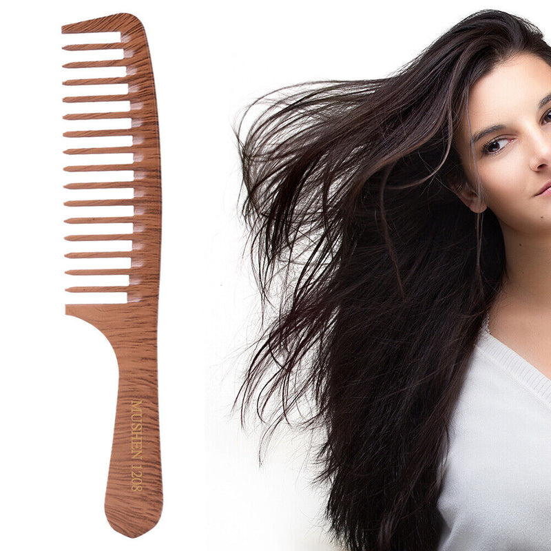 Wooden Smooth Comb Scalp Massage Anti Tangling Static Salon Hair Brush (08)