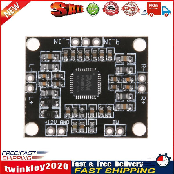 1pc PAM8610 DC 12V 2 X 15W Dual Channel Stereo Class D Amplifier Board Newly