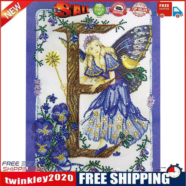Butterfly Fairy 5D DIY Partial Drill Special Shape Diamond Painting Decor