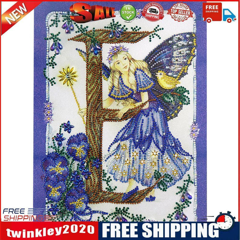 Butterfly Fairy 5D DIY Partial Drill Special Shape Diamond Painting Decor