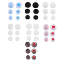 12pcs In Ear Earphone Silicone Earbuds Replacement for KZ LZ A4 DZ9 (Black)
