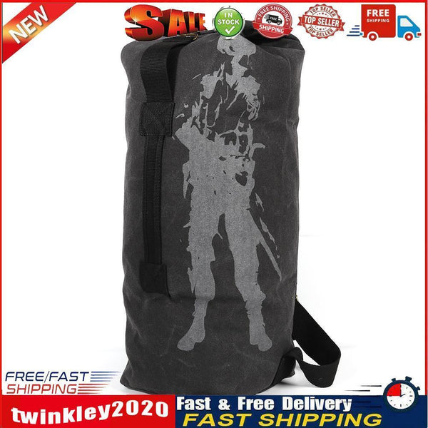 Sports Bicycle Rucksack Canvas Backpack for Outdoor Climbing Bag (Black L) Newly