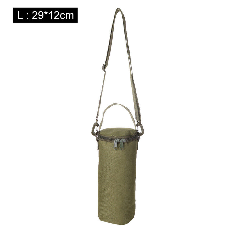Outdoor Gas Canister Lamp Storage Bag Portable Bottle Cover (Army Green L) Newly