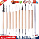 11pcs DIY Wood Handle Modeling Clay Sculpting Pottery Carving Tools Set