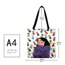 Shy girl Printed Shoulder Shopping Bag Casual Large Tote Handbag (40*40cm)