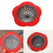 Flower Sink Strainer Kitchen Drain Filter Bathroom Drainage Hair Trap(Red)