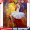 Ballet Girl Oil Paint By Numbers Kits Canvas DIY Hand Painted Wall Picture