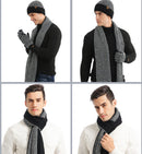 Beanie Hat Women Winter Hat Scarf Gloves Set Touchscreen Gloves Knitted Warm