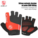 WHEEL UP Cycling Half Finger Gloves Sun Protection Sport Gloves (Red L) Newly