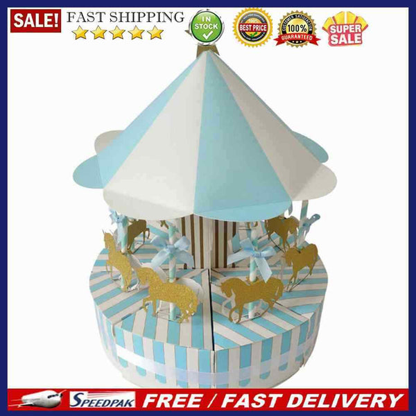 Carousel Candy Box Romantic Wedding Birthday Party Decoration Guest Favors Gi